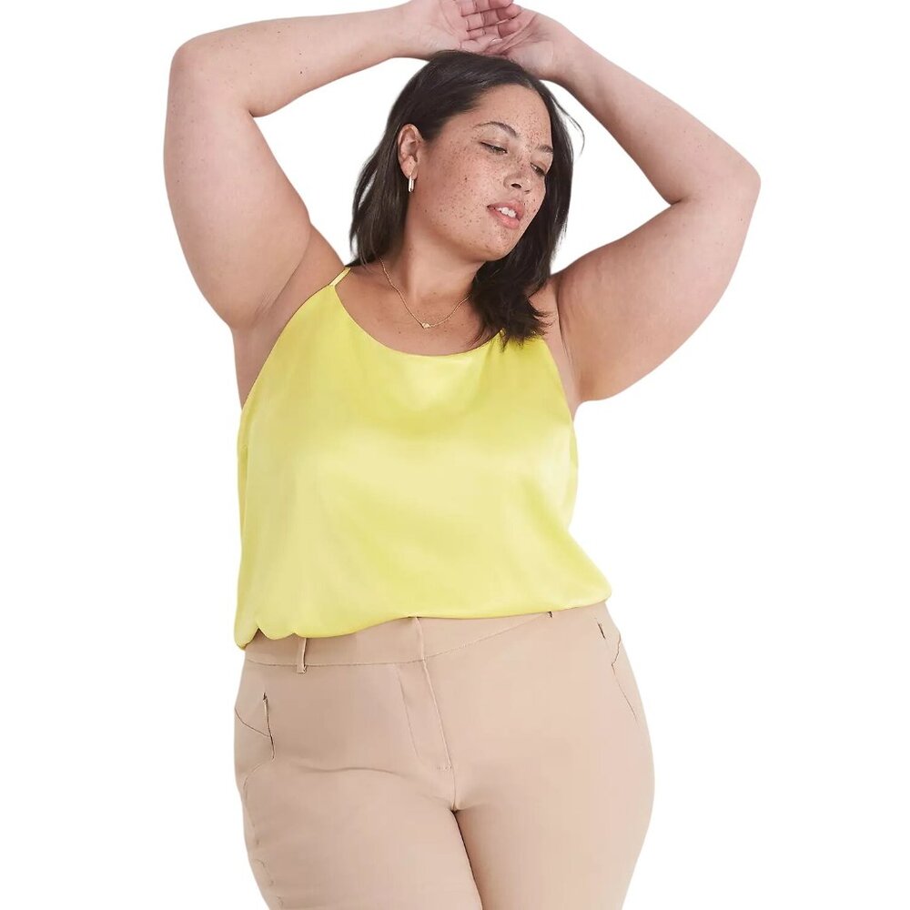 Lane Bryant Satin Camisole Top Plus Size 18 Adjustable Straps Meadowlark Layers
